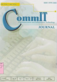 CommIT Journal: Communication and Information Technology Vol. 8 (2)  2014