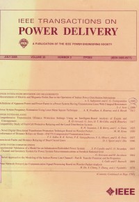 IEEE Transaction On Power Systems Vol.19 (3) 2004