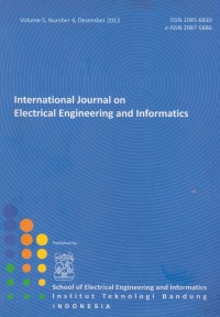 International Journal on Electrical Engineering and Informatics Vol. 5 (4) 2013