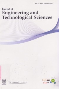 Journal Engineering and Technological Sciences Vol. 49 (3) 2017