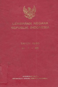 Lembaran Negara Republik Indonesia Tahun 1989 No. 1-49