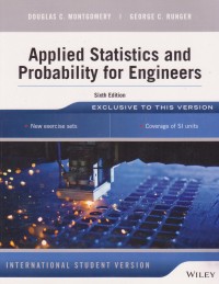 Applied Statistics and Probability for Engineers Ed. 6