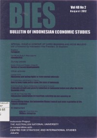 BIES : Bulletin of Indonesian Economic Studies Vol. 48 (2) 2012