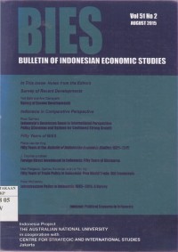 BIES : Bulletin of Indonesian Economic Studies Vol. 51 (2) 2015
