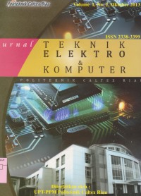 Jurnal Teknik Elektro & Komputer Vol. 1 (2)  2013