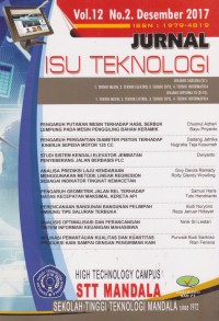 Jurnal Isu Teknologi: Vol.12 (1) 2017