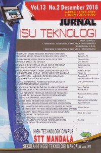 Jurnal Isu Teknologi Vol.13 (1) 2018