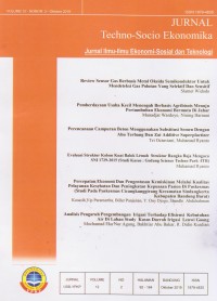 Jurnal Techno-Socio Ekonommika: Vol 12 (2) 2019
