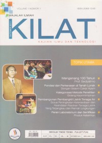 Majalah Ilmiah Kilat : Kajian Ilmu dan Teknologi Vol. 1 (1) Oktober 2011