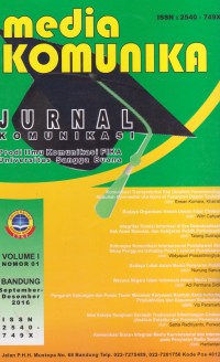 Media Komunika : Jurnal Komunikasi Vol. 1 (1) September 2016