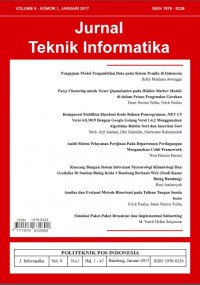 Jurnal Teknik Informatika Vol. 4 (1) Januari 2012
