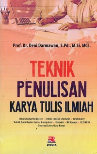 Image of Teknik Penulisan Karya Tulis Ilmiah