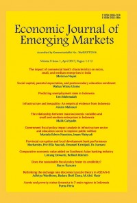Economic Journal Of Emerging Markets Vol. 9 (1) 2017