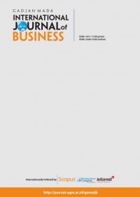 Gadjah Mada International Journal of Business Vol. 19 (1) 2017